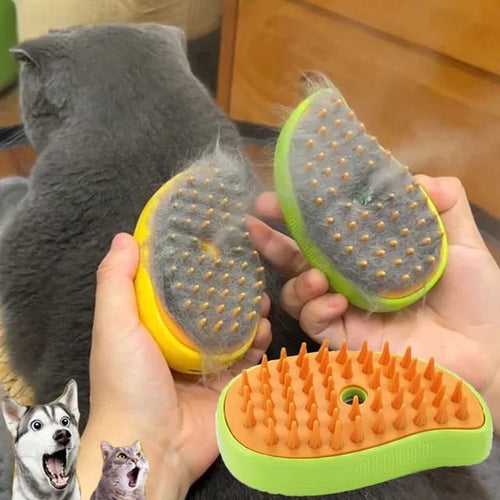 Cepillo De Vapor Para Gatos 3 En 1